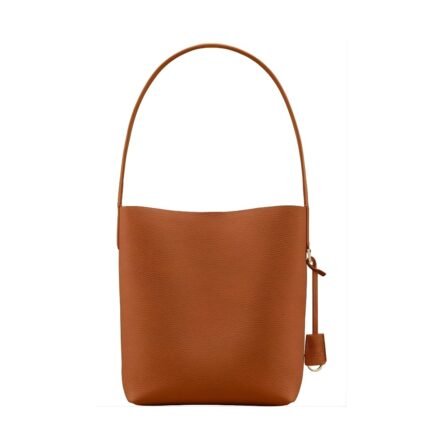 Elegant Brown Leather Shoulder Bag for Women – Stylish Everyday Handbag